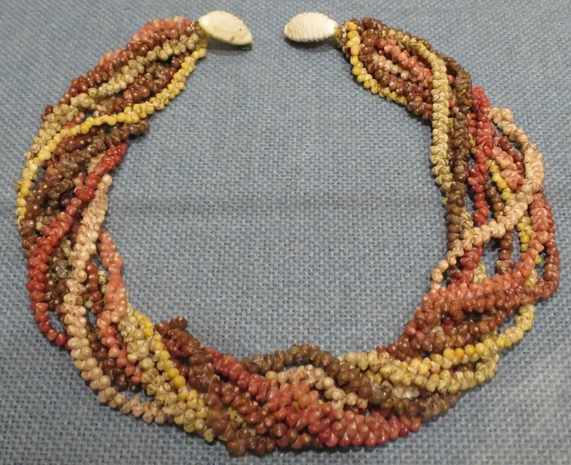 An eight-strand Niʻihau shell lei